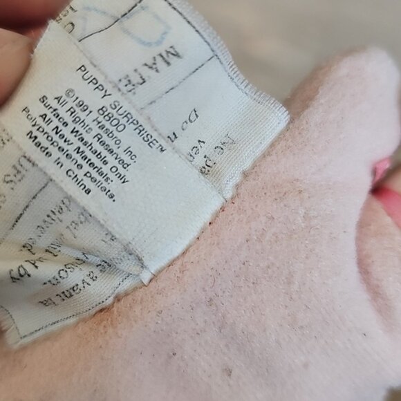 Vintage 90s Puppy Surprise Baby Pink Puppy Blue Eyes - Picture 4 of 5